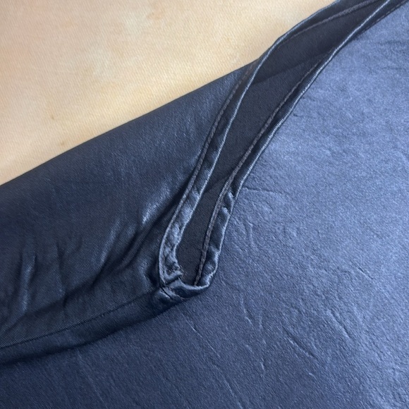 PJ Harlow “Jackie” pajama pj tank top, navy blue, XL, satin, EUC - Picture 5 of 6